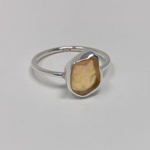 opal fire sterling silver ring 925  for women